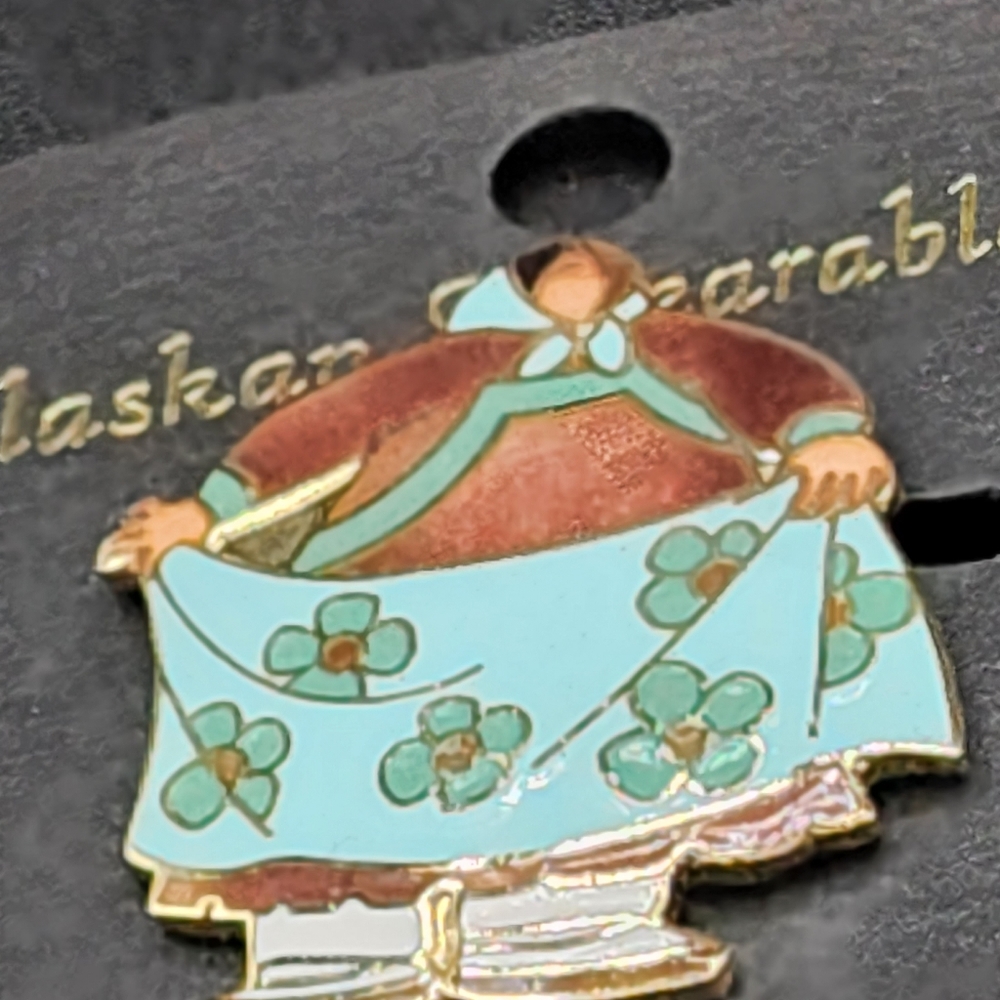 Alaskan Handmade Enamel Brooch